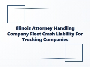 Illinois Attorney for Trucking Company Fleet Crash Liability