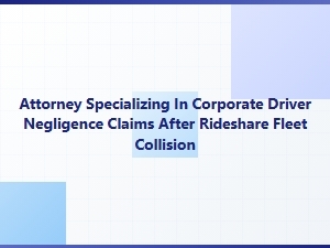 Rideshare Fleet Collision: Corporate Driver Negligence Claims